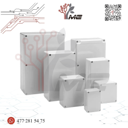 CAJA DE PLASTICO GRIS PARA PROYECTOS
