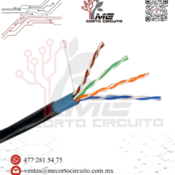 1 METRO DE CABLE UTP 4 PARES CAT6 BLINDADO