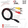 CABLE RCA 3 PLUG – 1 PLUG 3.5 MM 1.8M