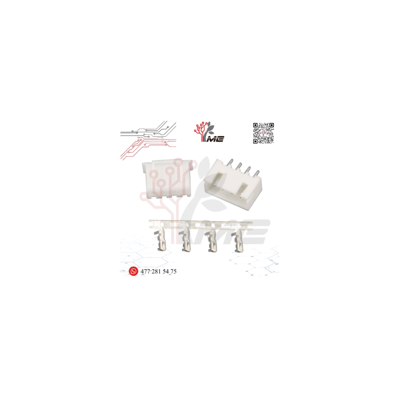 TERMINAL MOLEX XH2.54 MM 4 PINES