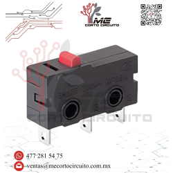 MICRO SWITCH MINI 3 PINES CON BOTON