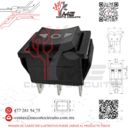SWITCH DOBLE POSICION PUSH 2P- 4T