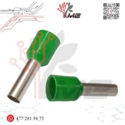 TERMINAL FERRUL C/AISLANTE 6 MM VERDE