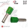 TERMINAL FERRUL C/AISLANTE 6 MM VERDE