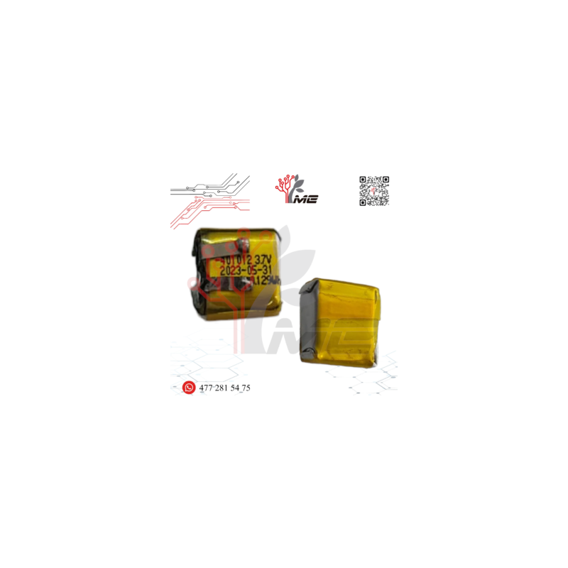 BATERIA RECARGABLE DE POLIMERO DE LITIO 3.7V 35mAh