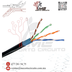 1 METRO DE CABLE UTP 4 PARES CAT6 BLINDADO