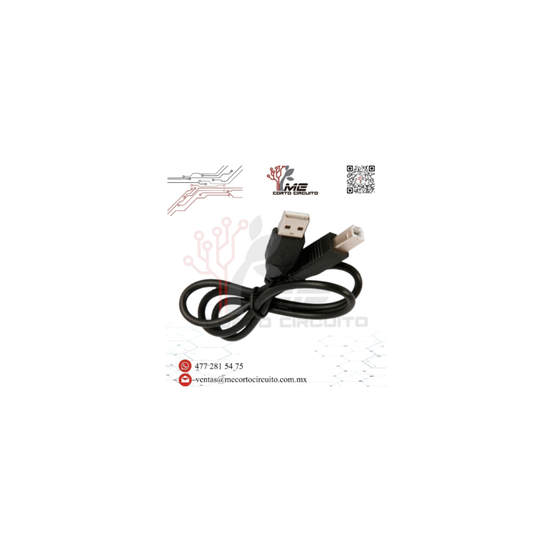 CABLE USB 2.0 USB TIPO B 1.8 M