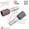 TERMINAL FERRUL C/AISLANTE 2.5 MM GRIS