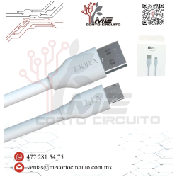 CABLE TIPO V8 1M 2.1A CARGA RAPIDA