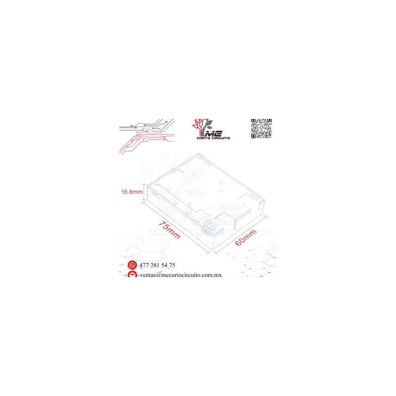 CARCASA DE PLASTICO PARA ARDUINO UNO R3