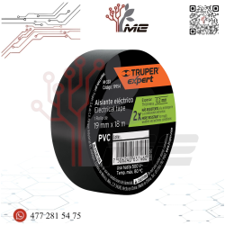CINTA DE AISLAR EXPERT 18mm X 19m