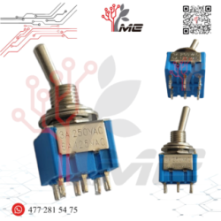 SWITCH DE PALANCA 6 PINES 2P – 2T