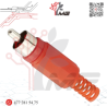 PLUG RCA ROJO CON RESORTE