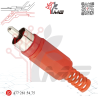 PLUG RCA ROJO CON RESORTE